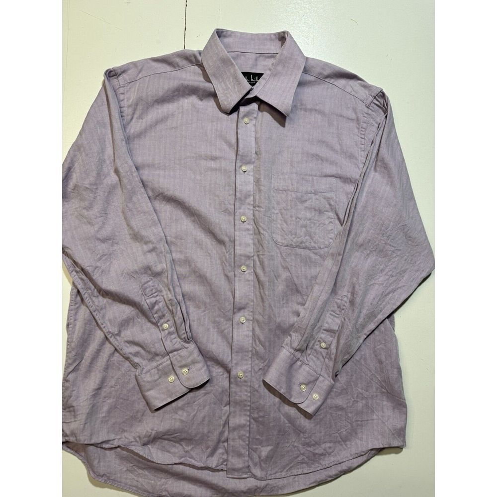 Nicole‎ Miller Men's Long-Sleeve Dress Shirt Size Large 16 1/2 Purple